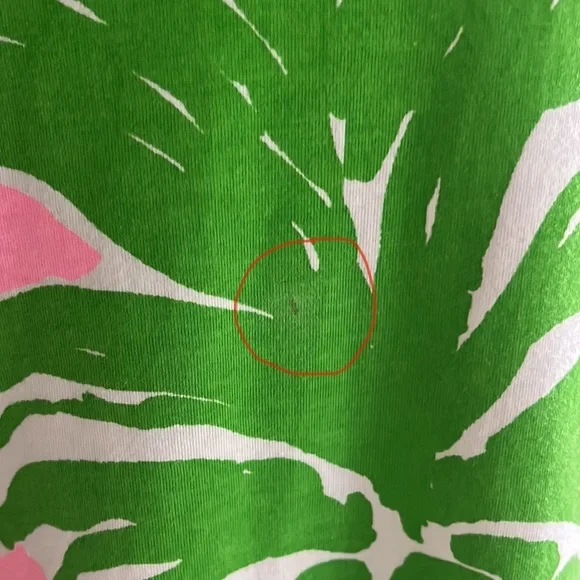 Lilly Pulitzer Loren Pink Green Pink Pout Flamenco Pineapple Knit Mini Dress - S - Picture 12 of 16